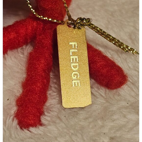 Target 2023 Spritz Fabric Valentine’s Bird Fledge with Heart Glasses w Gold Tag - Picture 8 of 10